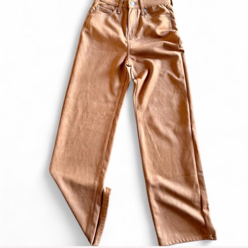 Banana Republic Ultra High Rise Suede-Look Wide Leg Pants - Camel Brown 24/00